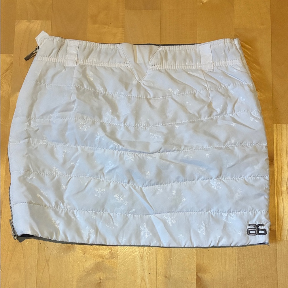 Arctix Light Gray Quilted Mini Skirt